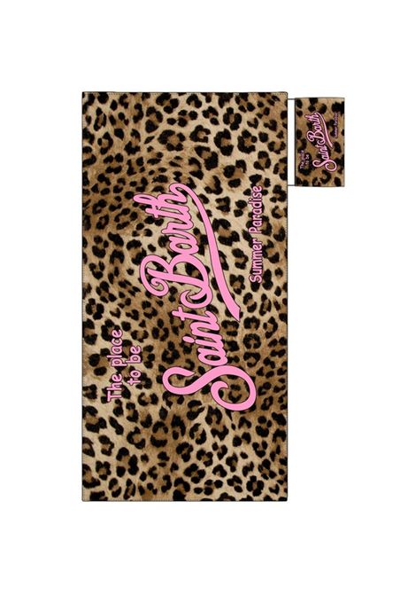 Telo MC2 Saint Barth donna AIDAN01359H 11 animalier con logo in contrasto MC2 SAINT BARTH | Teli mare | AIDAN01359H11